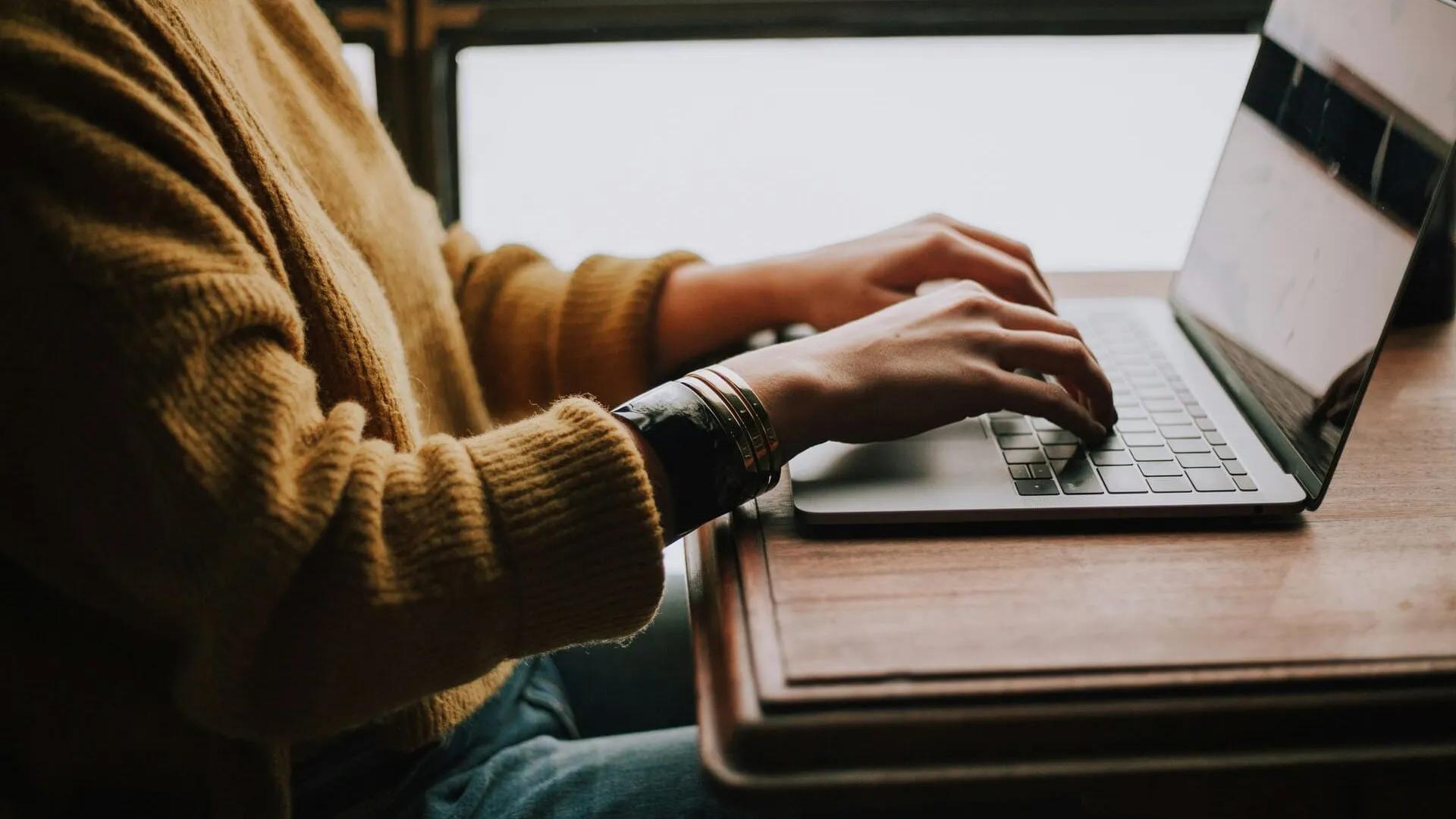 PERSON on computer