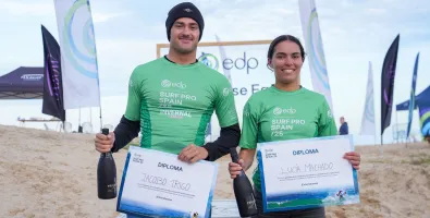 Jacobo Trigo y Lucía Machado, ganadores.